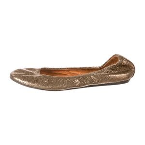 LANVIN Metallic Flats Size: 8.5 | IT 38.5